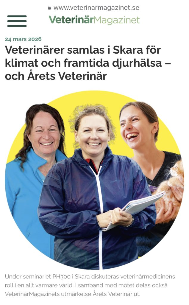 Rebecka är nominerad till Årets veterinär!